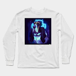 Cyber Punk Basset Long Sleeve T-Shirt